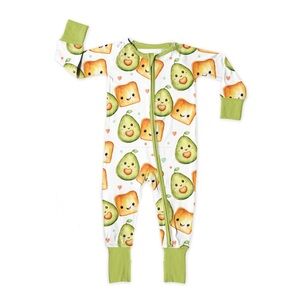 Kids Avocado & Toast One-piece pyjamas